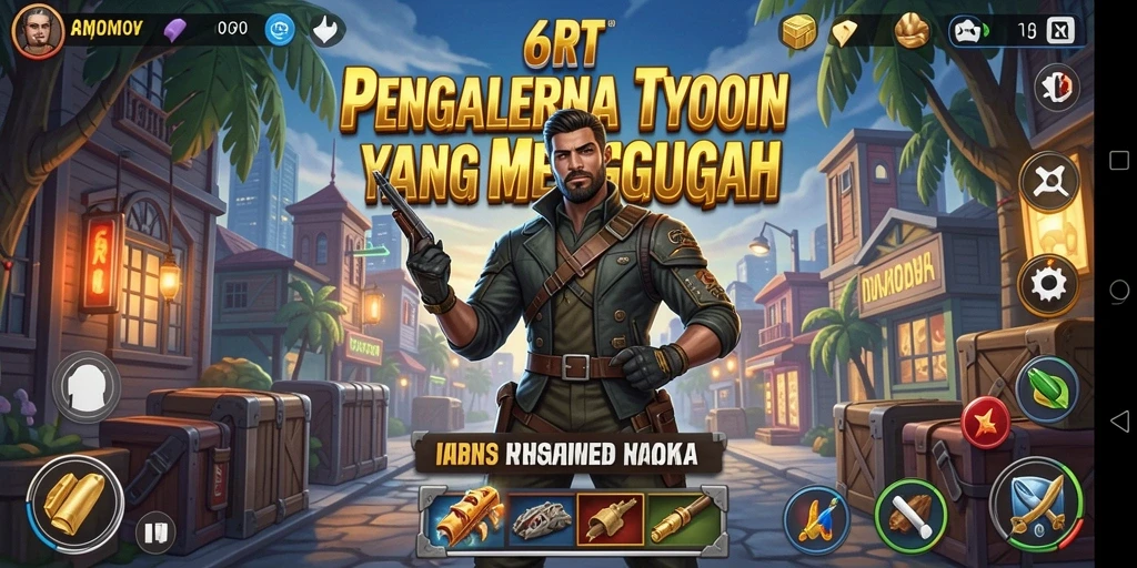Tampilan gameplay 6RT yang menegangkan dalam mengelola bisnis Tycoon.