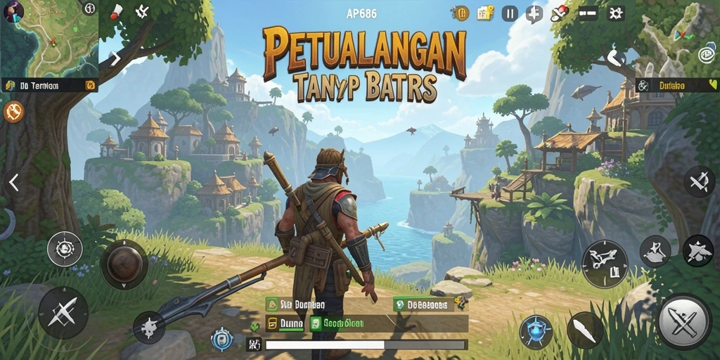 Screenshot menampilkan gameplay menakjubkan di dunia terbuka.