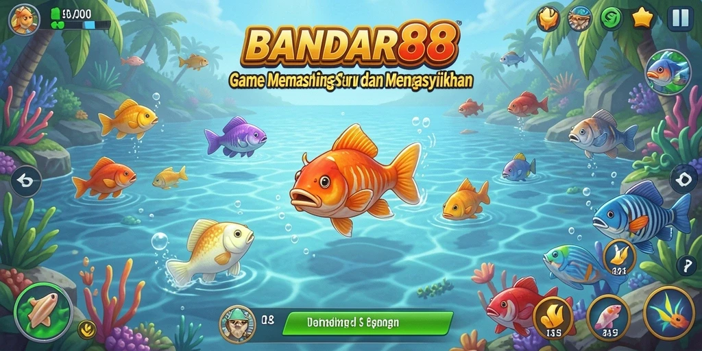 Tampilan gameplay BANDAR88 yang menampilkan aksi memancing yang mendebarkan.