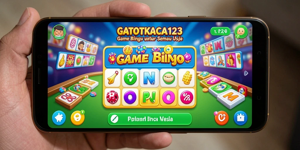 Gameplay seru GATOTKACA123 dengan kartu Bingo yang menarik.
