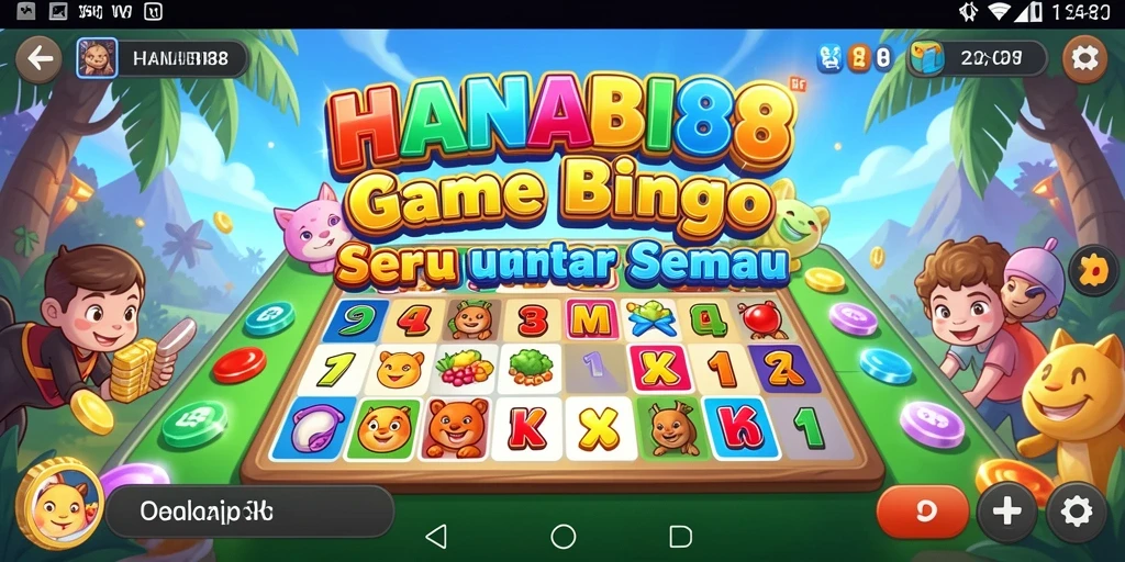 Menampilkan gameplay seru Bingo di HANABI88.