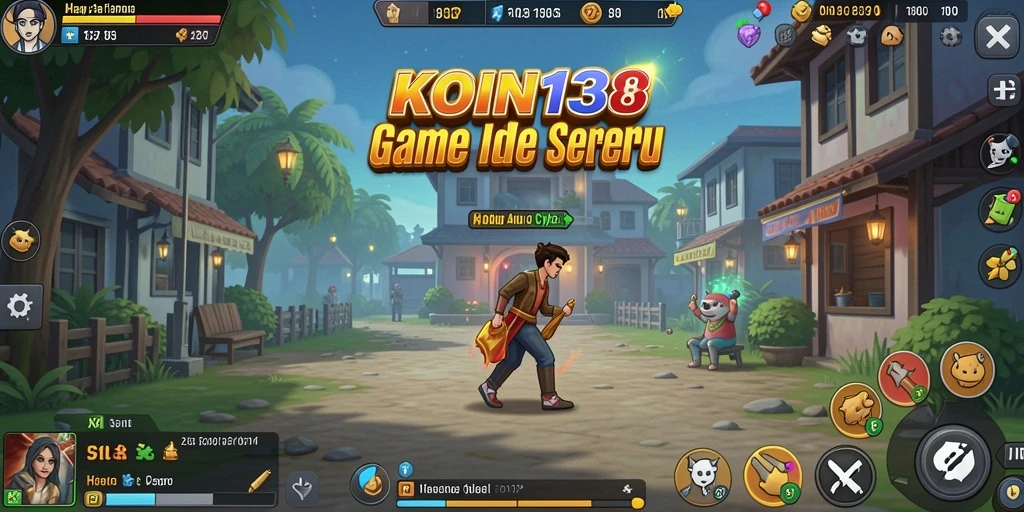 Tampilan gameplay KOIN138 yang menarik dengan mekanik Idle.