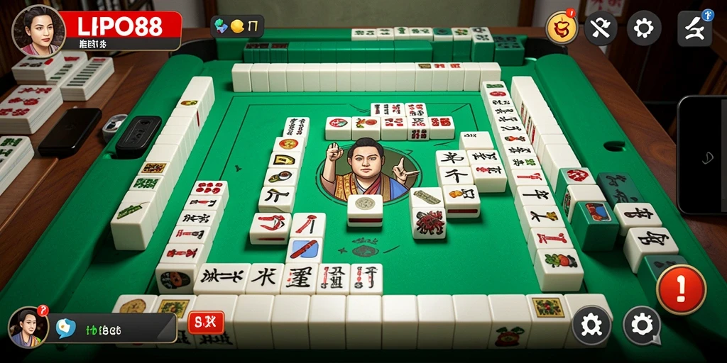 Screenshot menampilkan gameplay seru Mahjong di LPO88.
