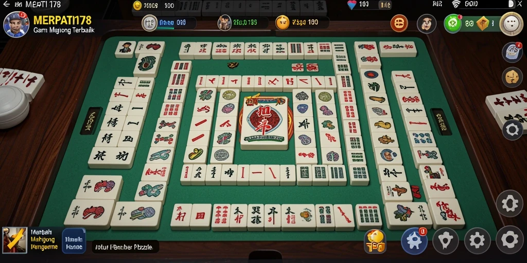 Tampilan gameplay yang menarik dari game Mahjong MERPATI178.