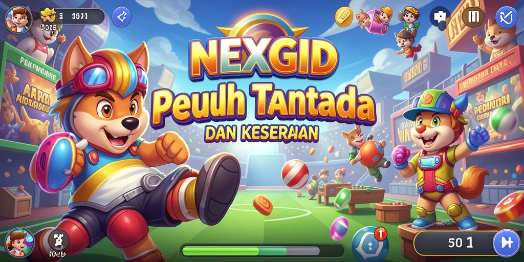 Screenshot menampilkan gameplay seru NEXGID yang penuh tantangan.