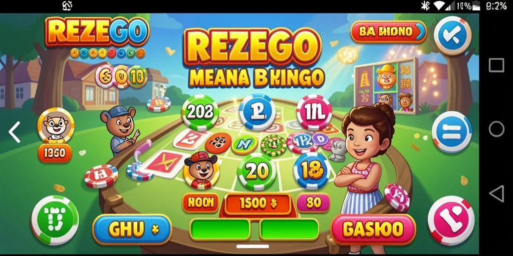 Tampilan gameplay seru dalam game Bingo REZEGO.