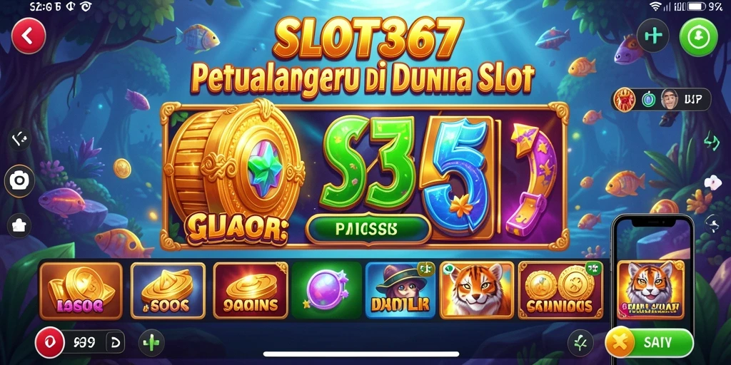 Screenshot menampilkan gameplay menegangkan dengan tema slot yang beragam.