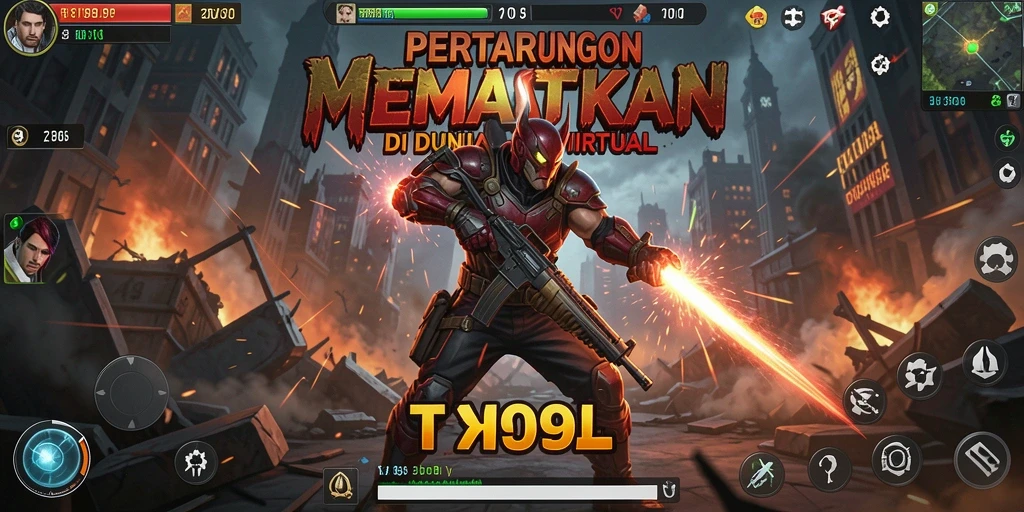 Tangkapan layar menampilkan duel intens dalam T9999 di arena Fighting.