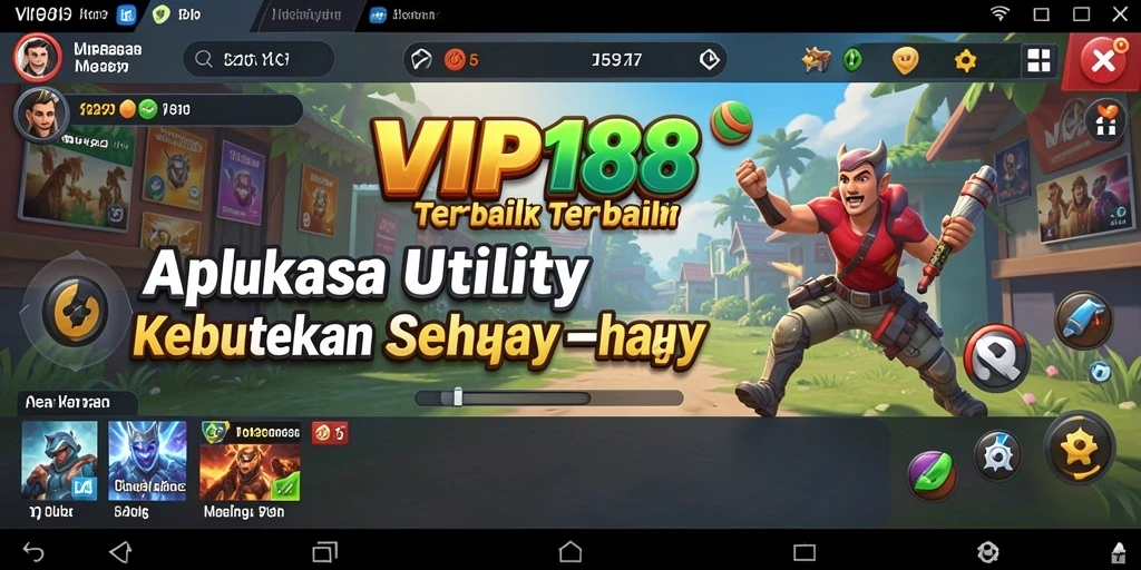 Tampilan antarmuka aplikasi Utility VIP188 yang intuitif.